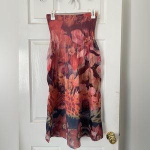 Orange Fairy Strapless Dress